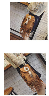 Elizabeth - Bohemian Inspired Fringe Shoulder Bag
