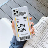 Paraíba Series - World Cities Plane Ticket Cases for iPhone