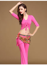 Modern Style V2 - Open Belly Top, Belt, And Pants Dance Set